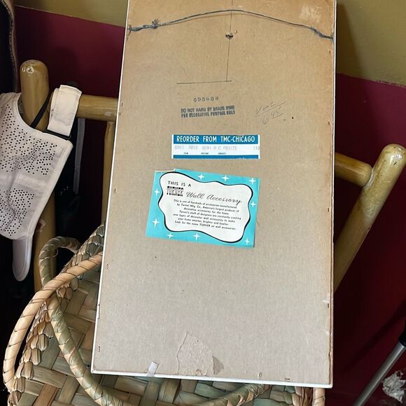 Mid century wall art by Turner  Grape vine raised art. Signed . - Picture 7 of 12